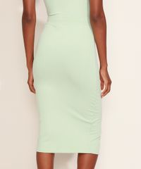Saia-Feminina-Mindset-Midi-Canelada-com-Fenda-Verde-Claro-9981628-Verde_Claro_4