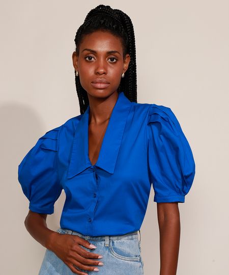 Camisa-Feminina-Mindset-Manga-Bufante-Decote-Profundo-Azul-Royal-9979789-Azul_Royal_1 Camisa-Feminina-Mindset-Manga-Bufante-Decote-Profundo-Azul-Royal-9979789-Azul_Royal_1