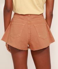 Short-de-Sarja-Feminino-Mindset-Gode-Cintura-Alta-com-Barra-a-Fio-Caramelo-9979854-Caramelo_2