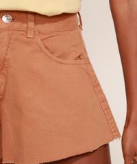 Short-de-Sarja-Feminino-Mindset-Gode-Cintura-Alta-com-Barra-a-Fio-Caramelo-9979854-Caramelo_4