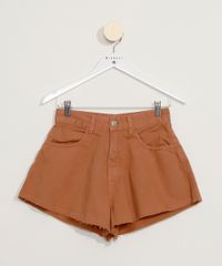 Short-de-Sarja-Feminino-Mindset-Gode-Cintura-Alta-com-Barra-a-Fio-Caramelo-9979854-Caramelo_6