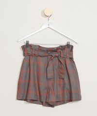 Short-Feminino-Mindset-Clochard-Cintura-Super-Alta-Estampado-Xadrez-com-Faixa-para-Amarrar-Cinza-9979866-Cinza_6
