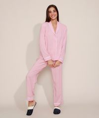 Calca-de-Pijama-Feminina-com-Vivo-Contrastante-e-Laco-Rosa-9975182-Rosa_3