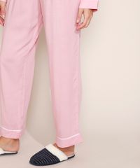 Calca-de-Pijama-Feminina-com-Vivo-Contrastante-e-Laco-Rosa-9975182-Rosa_5