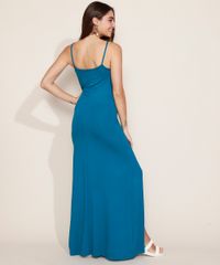 Vestido-Feminino-Longo-Basico-com-Fenda-Alcas-Finas-Azul-Petroleo-9973977-Azul_Petroleo_2