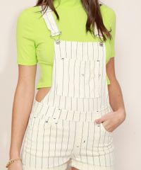Macaquinho-de-Sarja-Feminino-Estampado--Listrado-com-Bolsos-Off-White-9972526-Off_White_5