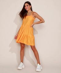 Vestido-Feminino-Curto-Texturizado-com-Recortes-Alca-Fina-com-Laco-Mostarda-9978524-Mostarda_3