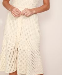 Vestido-de-Laise-Feminino-Midi-com-Babado-Alca-Larga-Bege-Claro-9947876-Bege_Claro_6