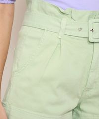 Short-de-Sarja-Feminino-Clochard-Cintura-Super-Alta-com-Cinto-Verde-Claro-9974800-Verde_Claro_6