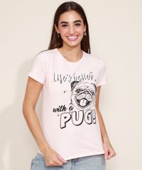 Camiseta-Feminina-Cachorro-Pug-Manga-Curta-Decote-Redondo-Rosa-Claro-9971177-Rosa_Claro_1