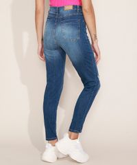 Calca-Jeans-Feminina-Sway-Super-Skinny--Cintura-Alta-com-Recorte-e-Bolsos-Azul-Escuro-9976436-Azul_Escuro_2
