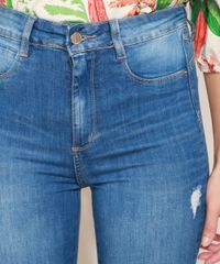 Calca-Jeans-Feminina-Sawary-Super-Skinny-Push-Up-Super-Lipo-Cintura-Alta-Destroyed-Azul-Medio-9974657-Azul_Medio_4