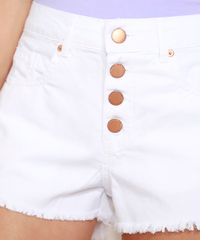 Short-de-Sarja-Feminino-Cintura-Alta-Lateral-Curta-com-Botoes-e-Barra-Desfiada-Branco-9975155-Branco_4