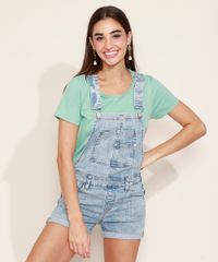 Jardineira-Jeans-Feminina-Reta-Marmorizada-com-Barra-Dobrada-Azul-Claro-9969109-Azul_Claro_6