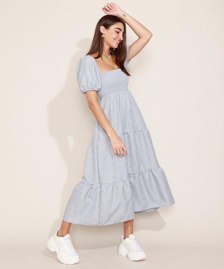 Vestido-Feminino-Midi-Estampado-Xadrez-com-Recortes-e-Lastex-Manga-Bufante-Azul-9974677-Azul_1 Vestido-Feminino-Midi-Estampado-Xadrez-com-Recortes-e-Lastex-Manga-Bufante-Azul-9974677-Azul_1
