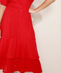 Vestido-de-Laise-Feminino-Midi-em-Camadas-com-Babado-Manga-Bufante-Vermelho-9973117-Vermelho_6