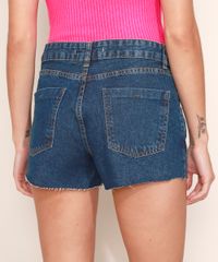 Short-Feminino-Boyfriend-Cintura-Media-com-Tachas-e-Bolsos-Azul-Escuro-9975157-Azul_Escuro_2