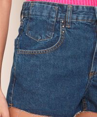 Short-Feminino-Boyfriend-Cintura-Media-com-Tachas-e-Bolsos-Azul-Escuro-9975157-Azul_Escuro_6