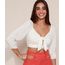 Blusa-Cropped-em-Laise-Feminina-com-Recorte-e-No-Manga-3-4-Bufante-Decote-V-Off-White-9677564-Off_White_1