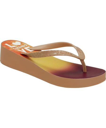 chinelo de salto azaleia