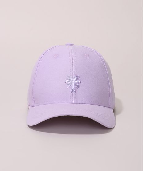 Bone-Feminino-Bordado-de-Coqueiro-Aba-Curva-Lilas-9968582-Lilas_1