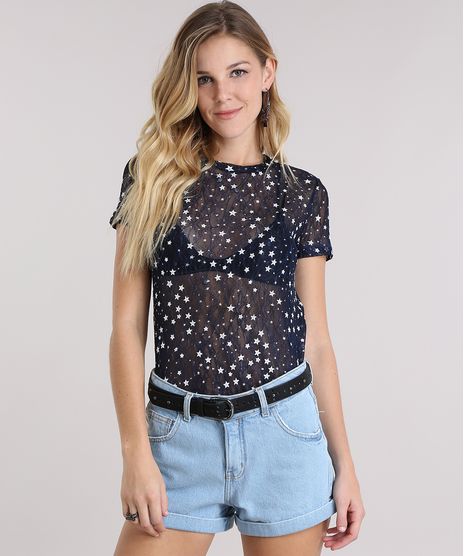 Blusa-em-Tule-Estampada-de-Estrelas-Azul-Marinho-8994692-Azul_Marinho_1