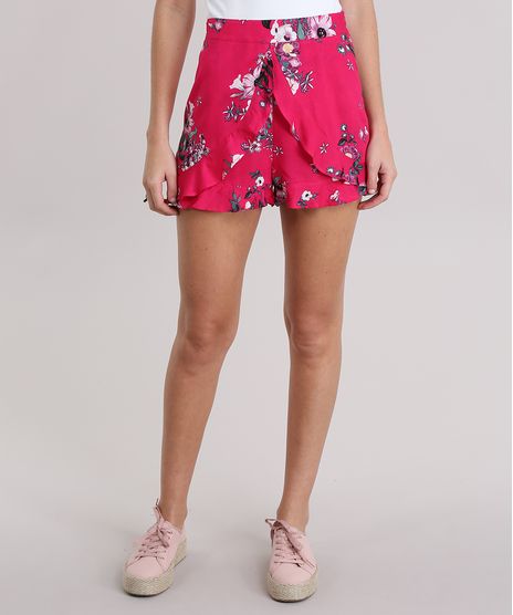 Short-Estampado-Floral-com-Babados-Pink-8850423-Pink_1