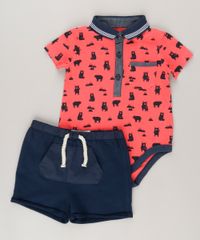 Body-Estampado-de-Ursinhos-em-Algodao---Sustentavel-Vermelho-8787349-Vermelho_3