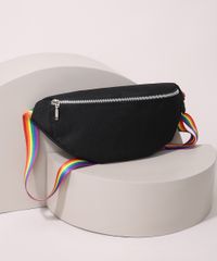 Pochete-Masculina-Pride-com-Alca-Estampada-Arco-Iris-Preta-9946701-Preto_1