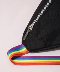 Pochete-Masculina-Pride-com-Alca-Estampada-Arco-Iris-Preta-9946701-Preto_4