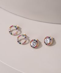 Kit-de-2-Brincos-Femininos-com-Strass-Colorido-Dourado-9962016-Dourado_1