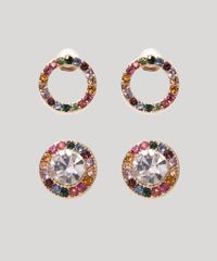 Kit-de-2-Brincos-Femininos-com-Strass-Colorido-Dourado-9962016-Dourado_2