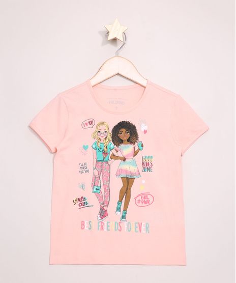 Blusa-Infantil--Best-Friends-Forever--com-Glitter-Manga-Curta-Rose-9973541-Rose_1