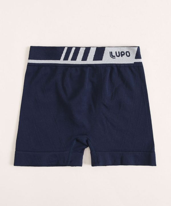 Cueca Infantil Lupo Boxer Sem Costura Azul Marinho GG