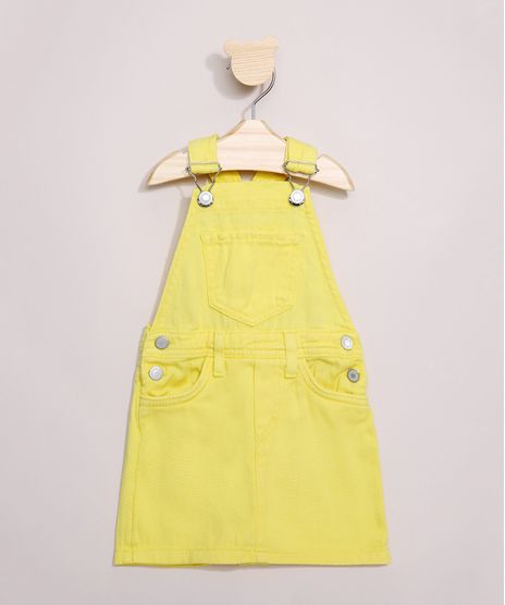 Jardineira-de-Sarja-Infantil-Short-Saia-Amarela-9967350-Amarelo_1