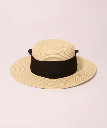 Chapeu-de-Palha-Feminino-com-Lenco-Bege-9956412-Bege_1