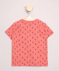 Camiseta-Infantil-Estampada-Flamingos-Manga-Curta-com-Bolso-Coral-9965799-Coral_2