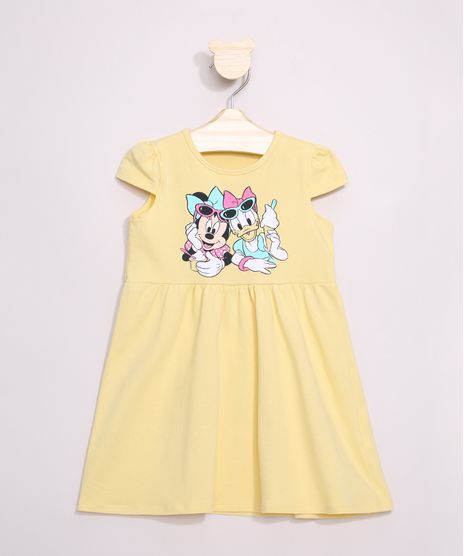 Vestido-Infantil-Minnie-e-Margarida-Manga-Curta-Amarelo-9966893-Amarelo_1