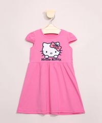 Vestido-Infantil-Hello-Kitty-Manga-Curta-Pink-9966885-Pink_1