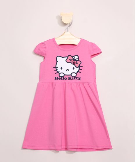Vestido-Infantil-Hello-Kitty-Manga-Curta-Pink-9966885-Pink_1