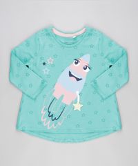 Blusa-Interativa-Estampada-de-Estrelas-em-Algodao---Sustentavel-Verde-8894801-Verde_1