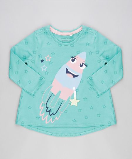 Blusa-Interativa-Estampada-de-Estrelas-em-Algodao---Sustentavel-Verde-8894801-Verde_1