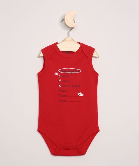 Body-Infantil--Tarefas-do-Dia--Sem-Manga-Vermelho-9957029-Vermelho_1