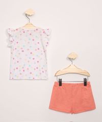 Conjunto-Infantil-de-Blusa-Estampada-Poa-Manga-Curta-Off-White---Short-com-Babados-Laranja-9966922-Laranja_2