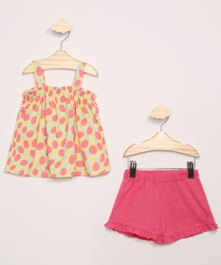 Conjunto-Infantil-de-Regata-Estampada-de-Abacaxis-Amarela---Short-com-Babados-Pink-9966919-Pink_1 Conjunto-Infantil-de-Regata-Estampada-de-Abacaxis-Amarela---Short-com-Babados-Pink-9966919-Pink_1
