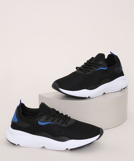 Tenis-Masculino-Oneself-Knit-com-Recortes-Preto-9973254-Preto_1