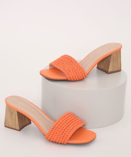 Tamanco-Feminino-Oneself-Salto-Alto-de-Madeira--Laranja-9976988-Laranja_1