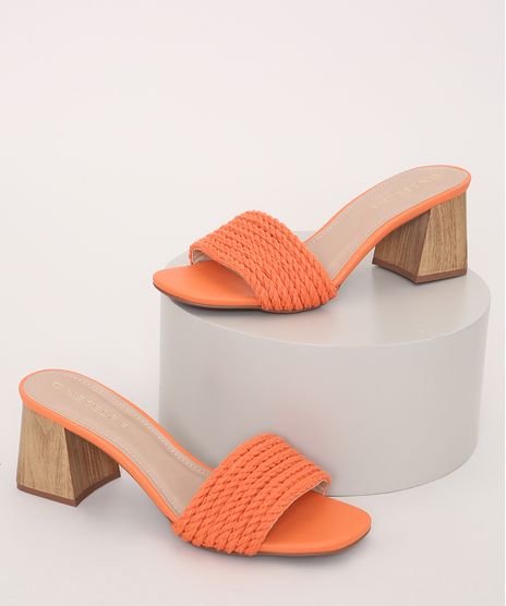 Tamanco-Feminino-Oneself-Salto-Alto-de-Madeira--Laranja-9976988-Laranja_1
