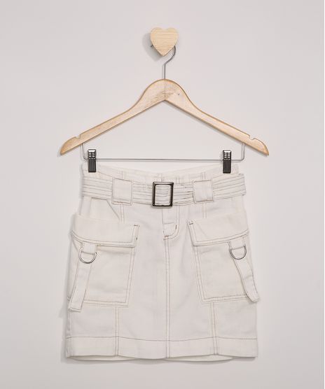 Saia-de-Sarja-Juvenil-Curta-com-Recorte-Bolsos-e-Cinto-Off-White-9966611-Off_White_1