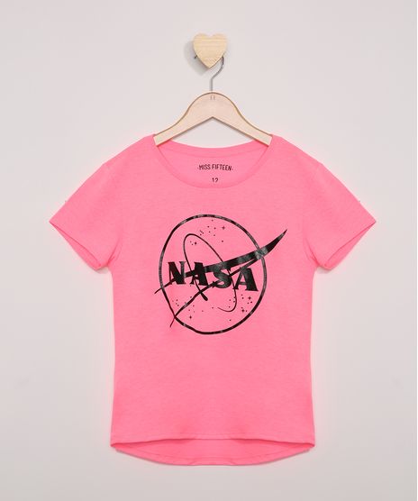 Blusa-Juvenil-NASA-Emborrachado-Manga-Curta-Rosa-Neon-9972947-Rosa_Neon_1